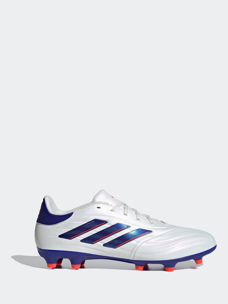 adidas White/Blue/Red Copa Pure 2 Club Turf Football Boots - Image 1 of 14