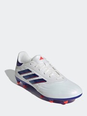 adidas White/Blue/Red Copa Pure 2 Club Turf Football Boots - Image 9 of 14