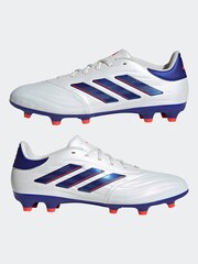 adidas White/Blue/Red Copa Pure 2 Club Turf Football Boots - Image 8 of 14