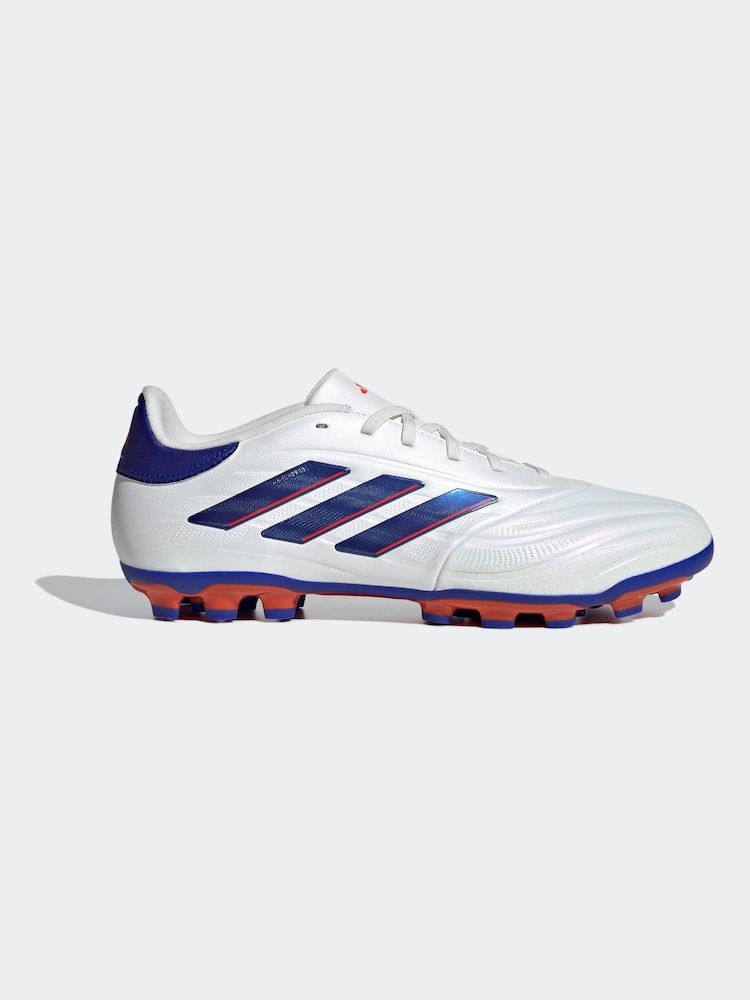 adidas White/Blue/Red Copa Pure 2 League 2G/3G Artificial Grass Boots - Image 1 of 9