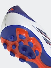 adidas White/Blue/Red Copa Pure 2 League 2G/3G Artificial Grass Boots - Image 7 of 9