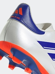 adidas White/Blue/Red Copa Pure 2 Club Flexible Ground Boots - Image 10 of 10