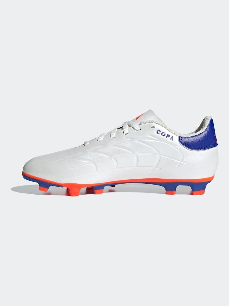 adidas White/Blue/Red Copa Pure 2 Club Flexible Ground Boots - Image 2 of 10