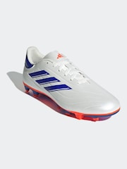 adidas White/Blue/Red Copa Pure 2 Club Flexible Ground Boots - Image 3 of 10