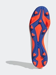 adidas White/Blue/Red Copa Pure 2 Club Flexible Ground Boots - Image 7 of 10
