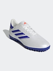 adidas White/Blue/Red Copa Pure 2 Club Turf Football Boots - Image 5 of 9
