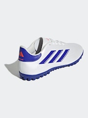 adidas White/Blue/Red Copa Pure 2 Club Turf Football Boots - Image 6 of 9