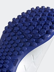 adidas White/Blue/Red Copa Pure 2 Club Turf Football Boots - Image 7 of 9