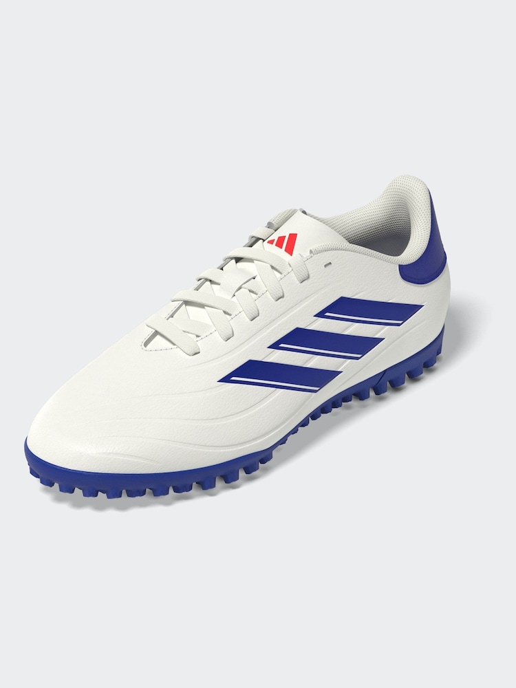 adidas White/Blue/Red Copa Pure 2 Club Turf Football Boots - Image 9 of 9