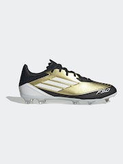 adidas Gold/White F50 League Messi Firm/Multi-Ground Boots - Image 1 of 20