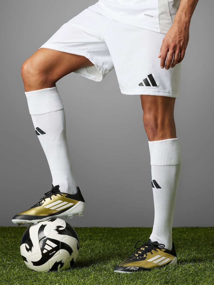 adidas Gold/White F50 League Messi Firm/Multi-Ground Boots - Image 10 of 20