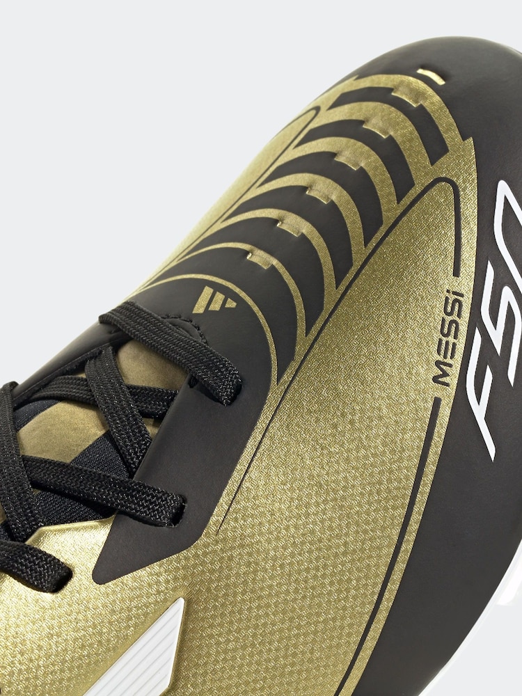 adidas Gold/White F50 League Messi Firm/Multi-Ground Boots - Image 17 of 20