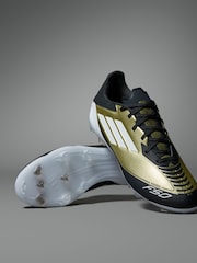 adidas Gold/White F50 League Messi Firm/Multi-Ground Boots - Image 2 of 20