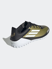 adidas Gold/White F50 Club Messi Turf Football Boots - Image 2 of 9