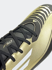 adidas Gold/White F50 Club Messi Flexible Ground Football Boots - Image 10 of 10
