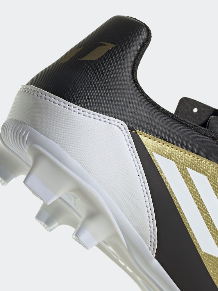 adidas Gold/White F50 Club Messi Flexible Ground Football Boots - Image 9 of 10