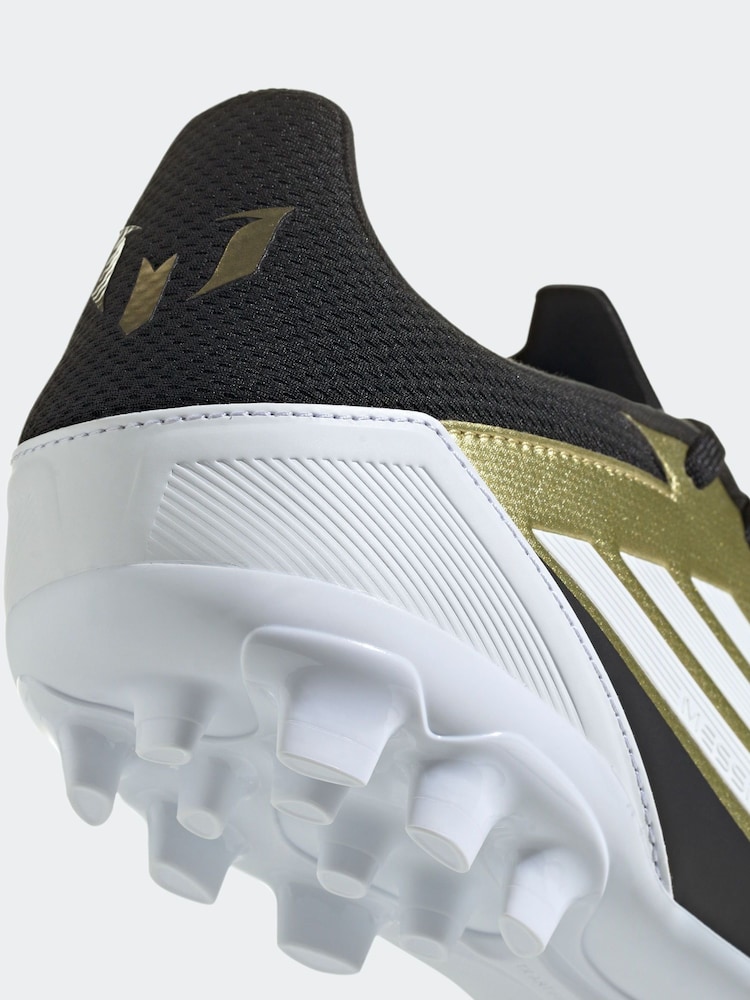 adidas Gold/White F50 League 2G/3G AG Messi Football Boots - Image 9 of 9
