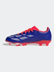 adidas Blue/White Predator League Firm Ground Boots Kids - Image 5 of 10