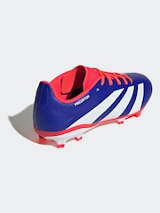 adidas Blue/White Predator League Firm Ground Boots Kids - Image 7 of 10