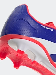 adidas Blue/White Predator League Firm Ground Boots Kids - Image 8 of 10