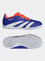 adidas Blue/White Kids Predator Club Turf Boots - Image 11 of 11