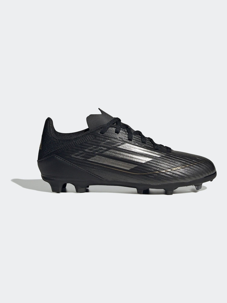 adidas Black/Gold Kids F50 League Firm / Multi Ground Cleats Football Boots - Image 1 of 10