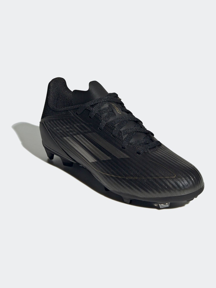 adidas Black/Gold Kids F50 League Firm / Multi Ground Cleats Football Boots - Image 3 of 10