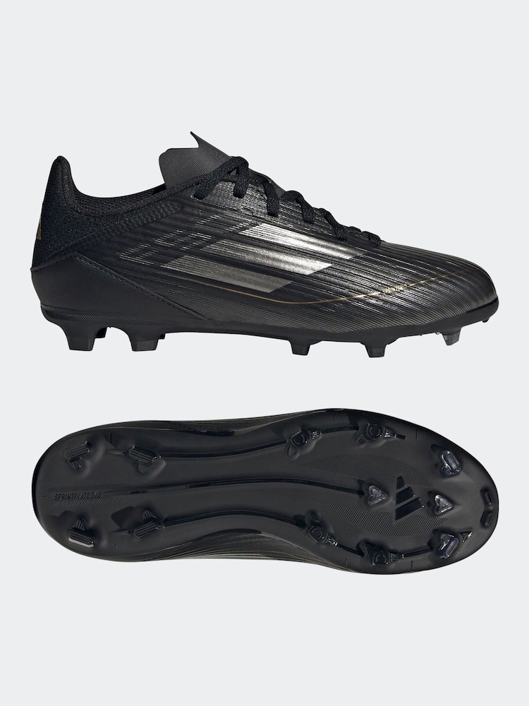 adidas Black/Gold Kids F50 League Firm / Multi Ground Cleats Football Boots - Image 6 of 10