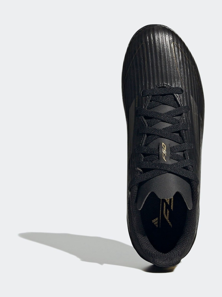 adidas Black/Gold Kids F50 League Firm / Multi Ground Cleats Football Boots - Image 7 of 10