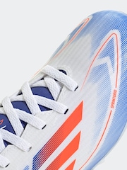 adidas White/Blue/Red Kids F50 League Firm / Multi Ground Cleats Football Boots - Image 9 of 10