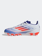 Weiß/Blau/Rot - adidas Kids F50 League Multi Ground Football Boots - Bild 2 von 9