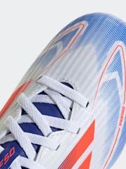 Weiß/Blau/Rot - adidas Kids F50 League Multi Ground Football Boots - Bild 8 von 9