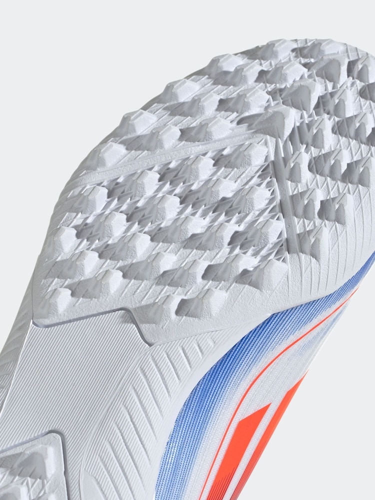 adidas White/Blue/Red F50 League Football Boots - Image 10 of 10