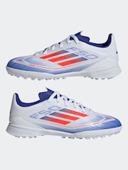 adidas White/Blue/Red F50 League Football Boots - Image 5 of 10