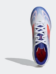 adidas White/Blue/Red F50 League Football Boots - Image 7 of 10