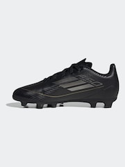 adidas Black/Gold F50 Kids Club Flexible Ground Football Boots - Image 2 of 10