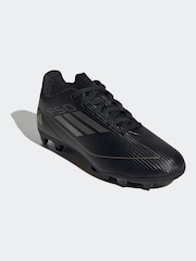 adidas Black/Gold F50 Kids Club Flexible Ground Football Boots - Image 3 of 10