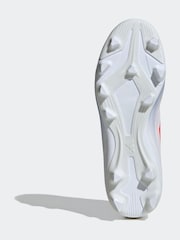 adidas White/Blue/Red F50 Kids Club Flexible Ground Football Boots - Image 4 of 10