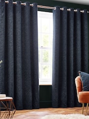 Riva Paoletti Galaxy Chenille Eyelet Curtains - 圖片 2，共 5