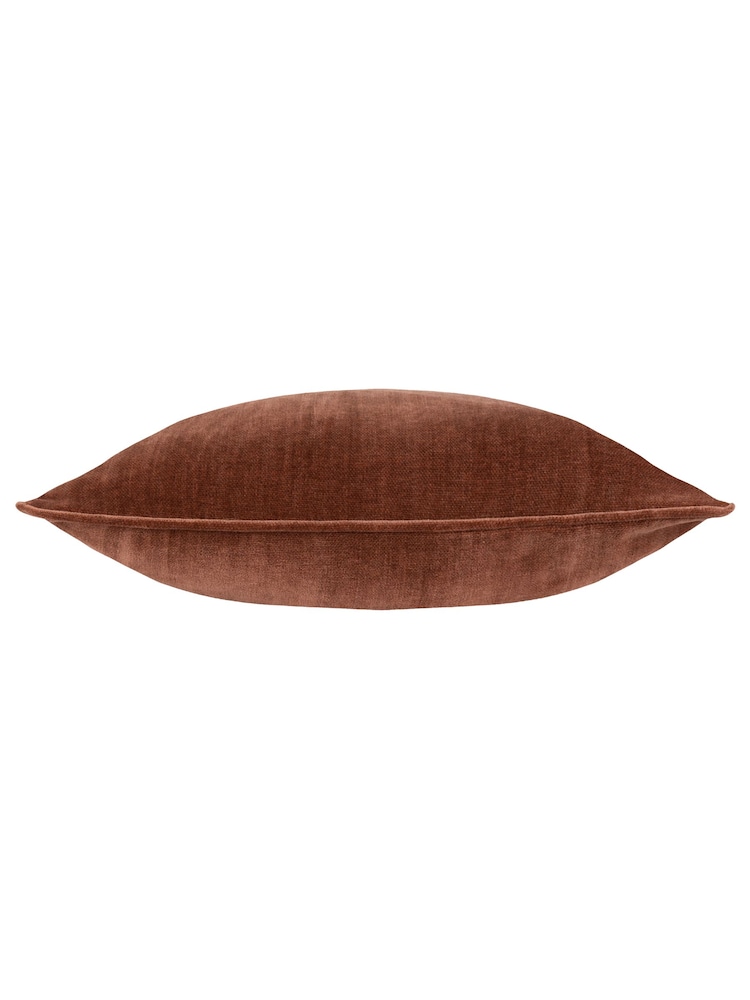 Yard 50 x 50cm Heavy Chenille Velvet Piped Feather Filled Cushion - Image 3 of 5