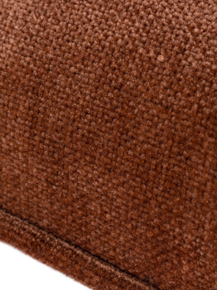 Yard 50 x 50cm Heavy Chenille Velvet Piped Feather Filled Cushion - Image 4 of 5