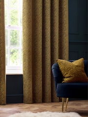 Riva Paoletti Gold Galaxy Chenille Piped Cushion - Image 1 of 5