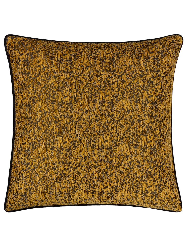 Riva Paoletti Gold Galaxy Chenille Piped Cushion - Image 2 of 5
