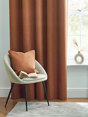 furn. Brick Dawn 100% Blackout Thermal Eyelet Curtains - Image 3 of 6