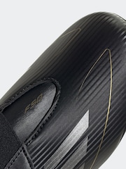 adidas Black/Gold Kids F50 Club Hook-and-Loop Flexible-Ground Boots - Image 8 of 9