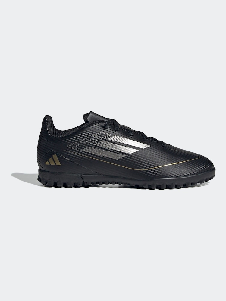 adidas Black/Gold Kids F50 Club Turf Boots - Image 1 of 11
