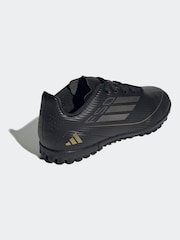 adidas Black/Gold Kids F50 Club Turf Boots - Image 2 of 11