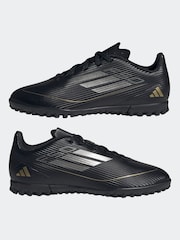 adidas Black/Gold Kids F50 Club Turf Boots - Image 9 of 11