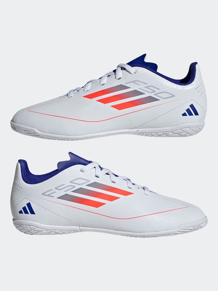 adidas White/Red Kids F50 Club Turf Boots - Image 10 of 10
