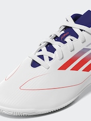adidas White/Red Kids F50 Club Turf Boots - Image 2 of 10